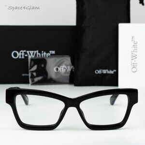 Off-White Men Eyeglasses Black Square OERJ077 STYLE 77 1000 NEW AUTHENTIC